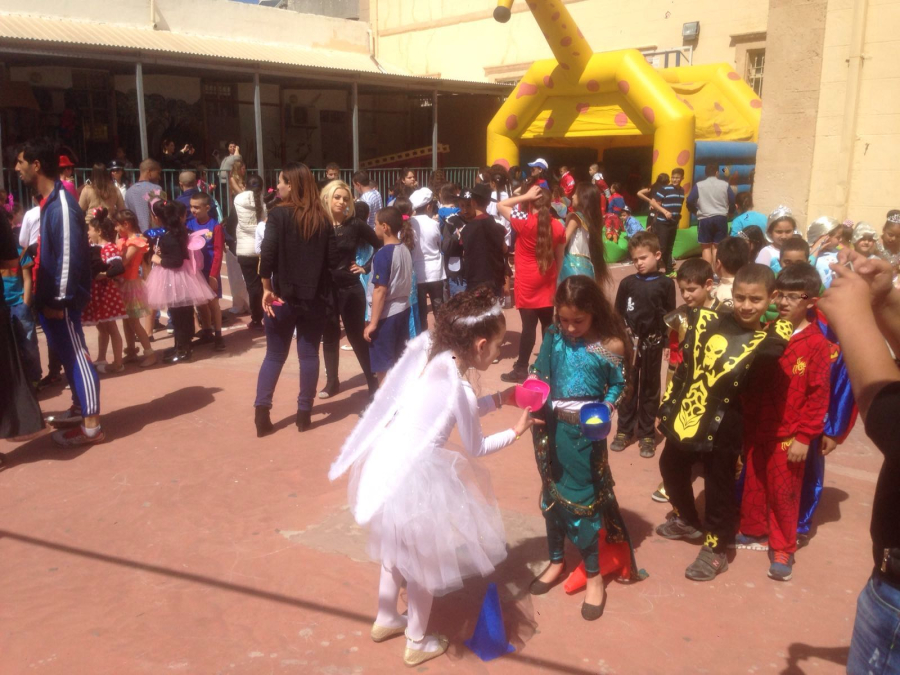 الاحتفال ببدء الصوم الكبير في المدرسة الارثوذكسية بمدينة يافا 